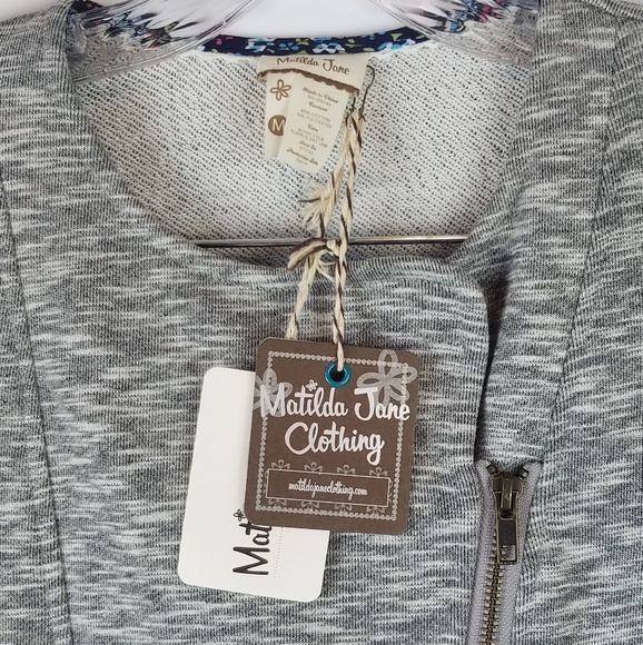 MATILDA JANE | GRAY MOTO JACKET - Picture 3 of 6